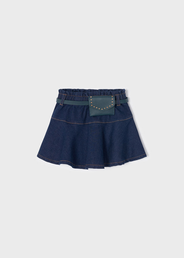 Falda de mezclilla para niña ECOFRIENDS Sku 4947 Color 45 Superoscuro