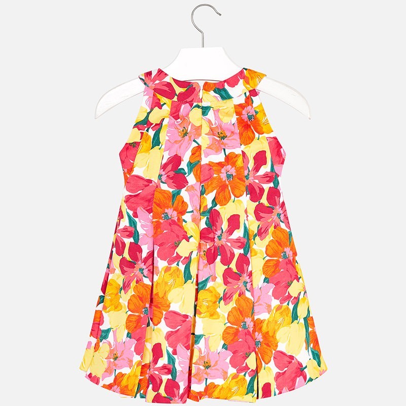 Vestido Niña En Color Coral