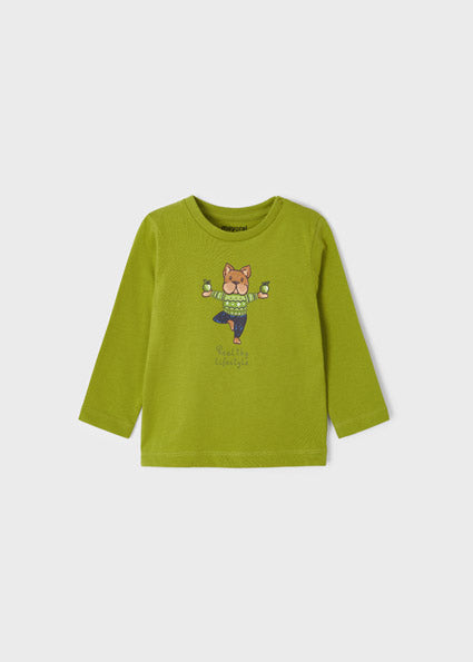 Pack 2 playeras manga larga con estampado para bebé ECOFRIENDS Aguacate SKU-2015
