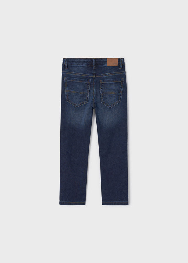 Pantalón de mezclilla slim fit para niño ECOFRIENDS Oscuro SKU-4593