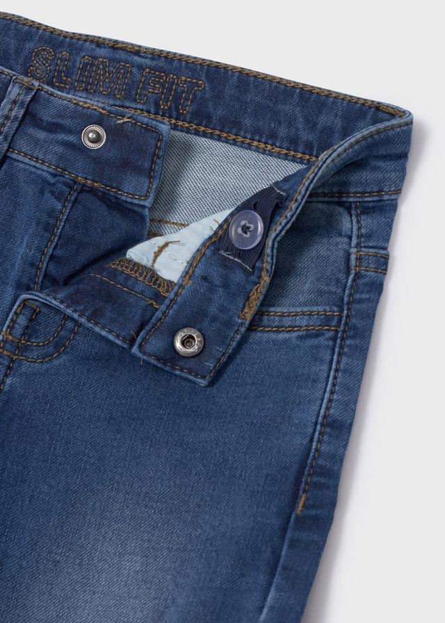 Pantalón de mezclilla slim fit para niño ECOFRIENDS Sku 4593-Color 43 Medio