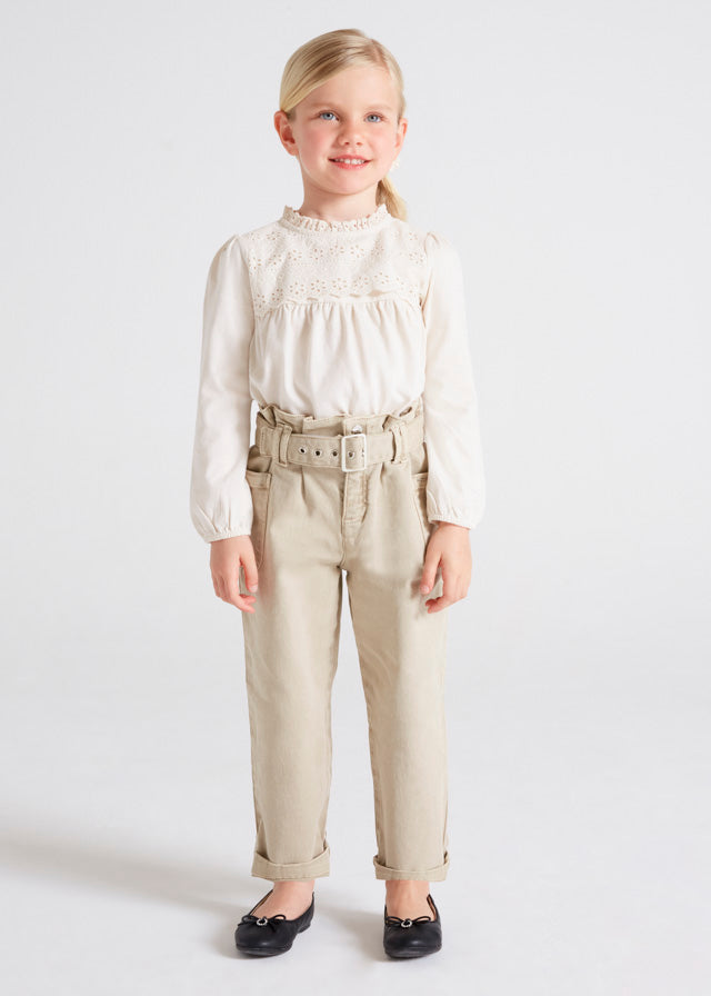 Pantalón de mezclilla slouchy fit para niña ECOFRIENDS Art. 12-04506-072