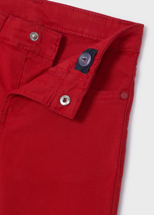 Pantalón slim fit para niño SKU-517 Color 33 Goji