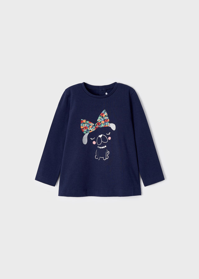 Playera manga larga con motivo gráfico para bebé ECOFRIENDS Royal SKU-2098