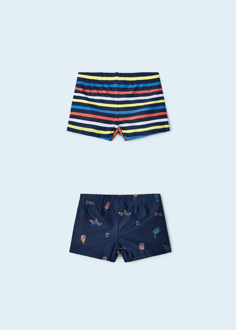 Set 2 bañadores de lycra con estampado para niño MARINO SKU 3682