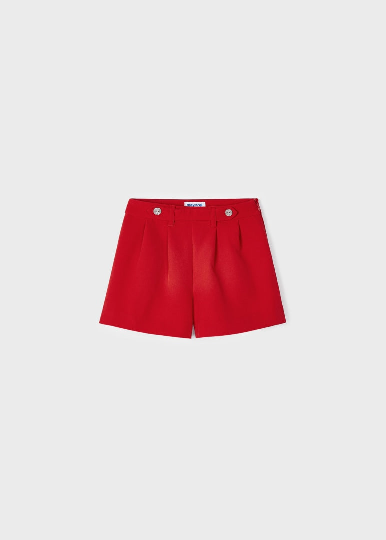 Short de vestir para niña Art. 23-03202- Rojo