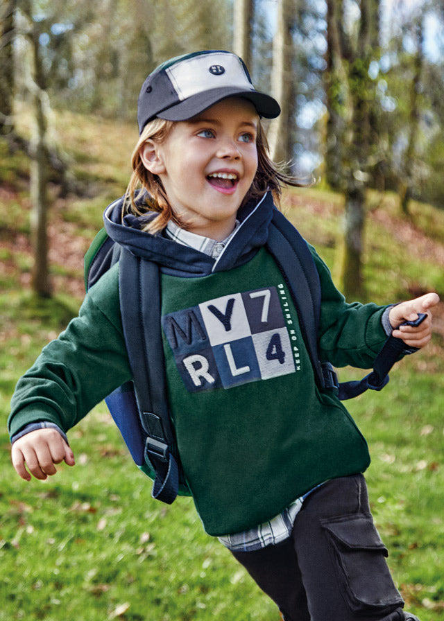 Sudadera bordada para niño sku 4454 Color 11 Jade