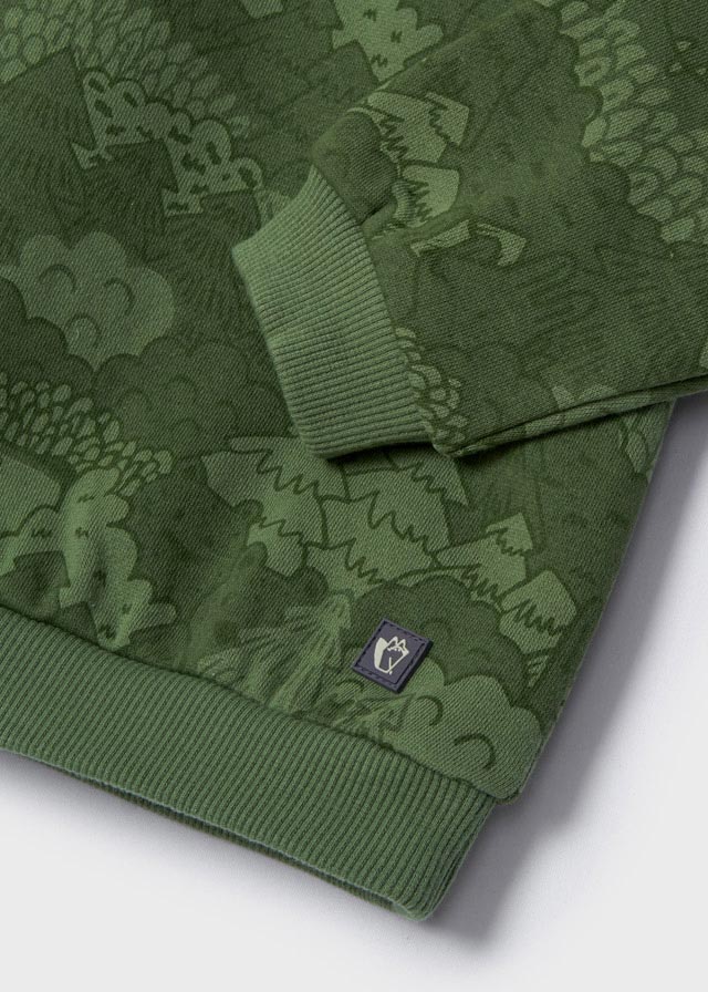 Sudadera con estampado para bebé Musgo SKU-2411