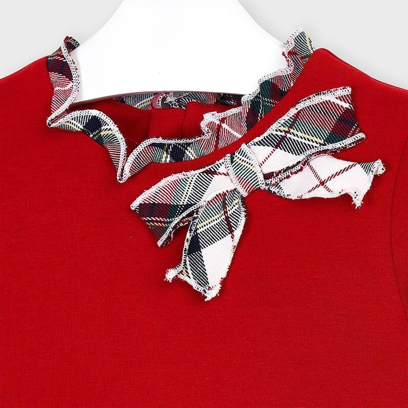 Vestido Niña Cuadros 4978- Rojo