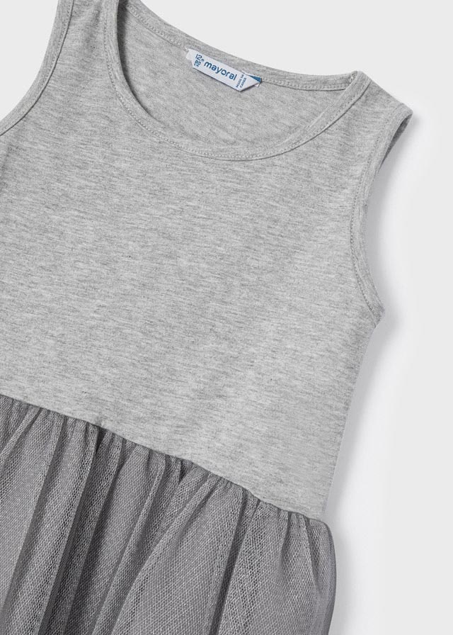 Vestido combinado con suéter tricotosa para bebé Perla vig SKU-2941