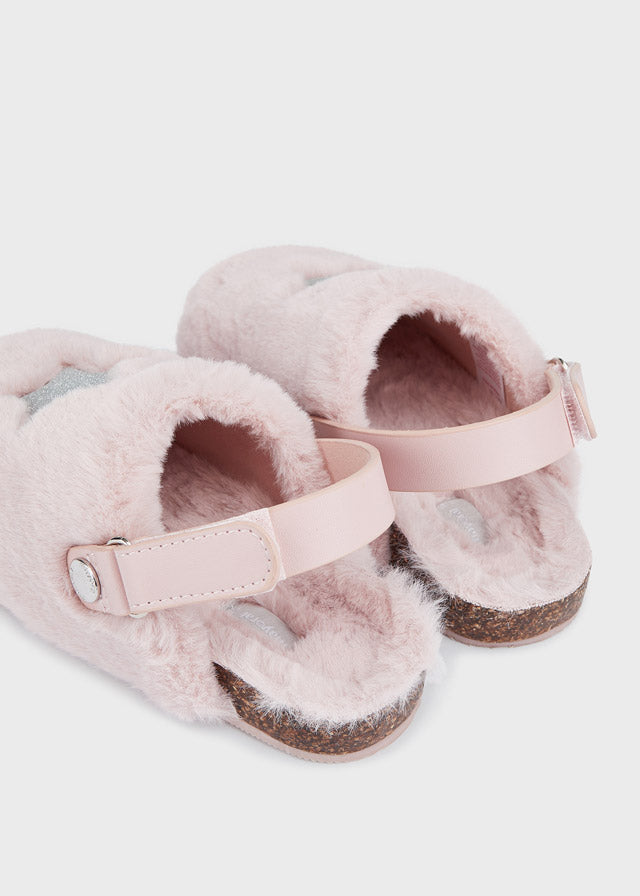 Zapatilla de casa pelo niña Rosa SKU-46337