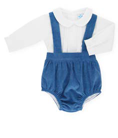 Conjunto pantalon corto tirantes y camisa