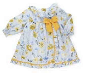 Vestido Flores algodón organico 25-022AB-12