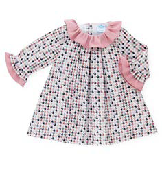 Vestido pata de gallo volantes