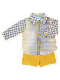 Conjunto pantalon corto y camisa