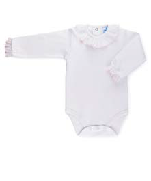 Body manga larga con cuello