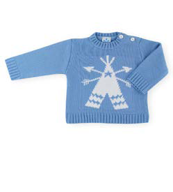 Sueter tricot con estampado