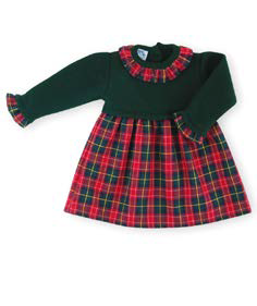 Vestido Tricot combinado cuadros