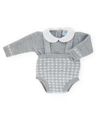 Conjunto Tricot 2 piezas peto con tirantes