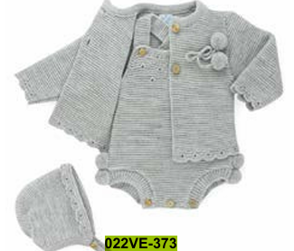 Conjunto 4 pzas Ranita y cardigan
