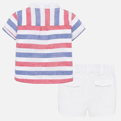 Conjunto 2 Pz Short para recién nacido MAYORAL Ref 1267/ Crd-Rayas