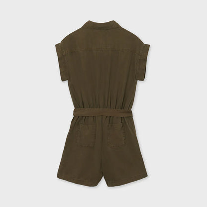 Vestido para chica MAYORAL TENCEL Ref. 6819/77 Verde Caza