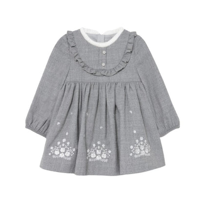 Vestido Felpa Sku 2907 Color Plata Vig