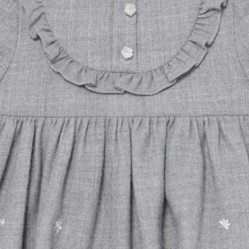 Vestido Felpa Sku 2907 Color Plata Vig