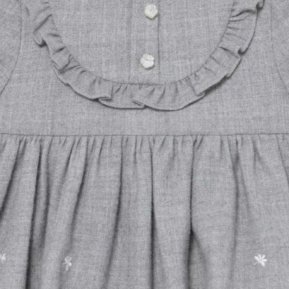 Vestido Felpa Sku 2907 Color Plata Vig