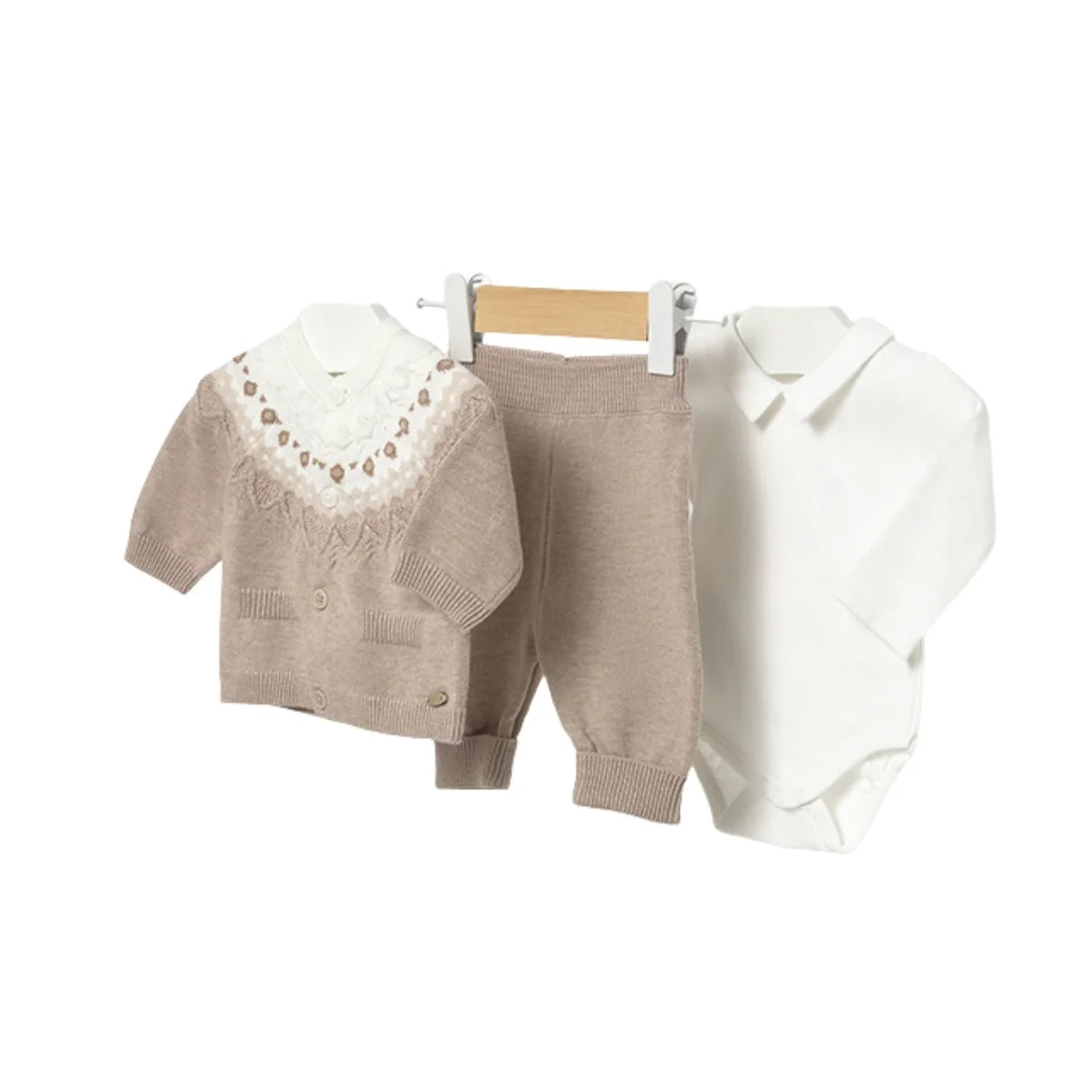 2570 conjunto tricot 3pzs