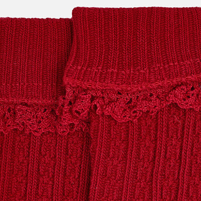 Calcetas caladas para niña MAYORAL 10499 57 Rojo