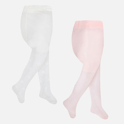 Set de 2 medias para bebé MAYORAL SKU 10130 Color 82 Rosa/Blanco