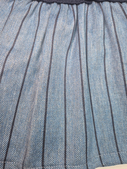 Vestido combinado tricot