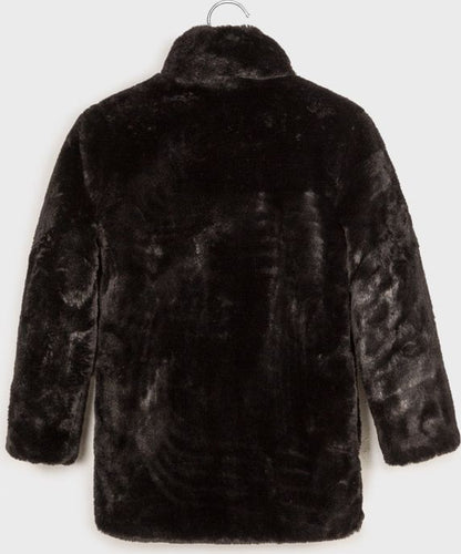 Abrigo Pelo SKU 7409 Color Negro
