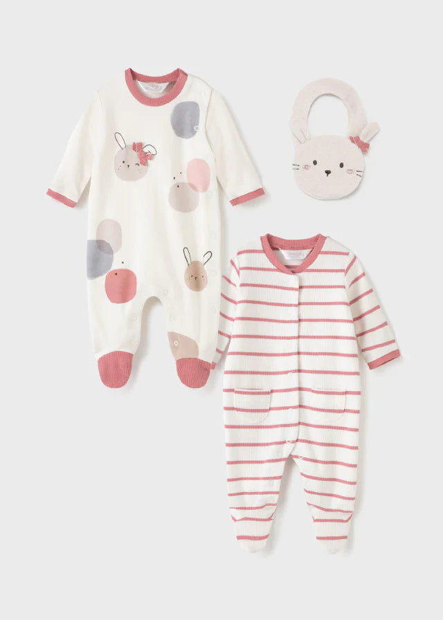 Conjunto 3 pz para bebé niña MAYORAL SKU 2670 Color Garbanzo