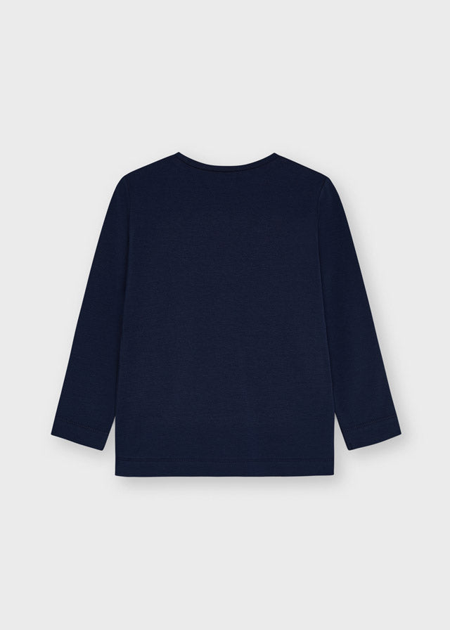 Camiseta Niña Manga larga  SKU 4014 Color Navy Spot