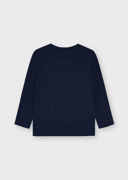 Camiseta Niña Manga larga  SKU 4014 Color Navy Spot