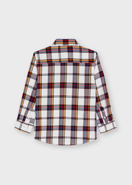Camisa De Vestir Cuadros Sku 4169 Color 64 Nata