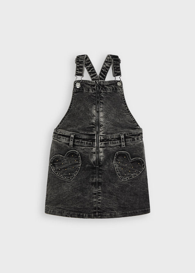 Falda Peto Niña Tejana Sku 4911 Color Gris Wash