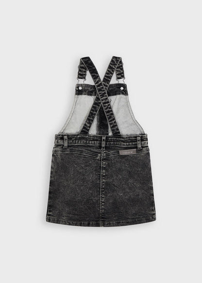 Falda Peto Niña Tejana Sku 4911 Color Gris Wash