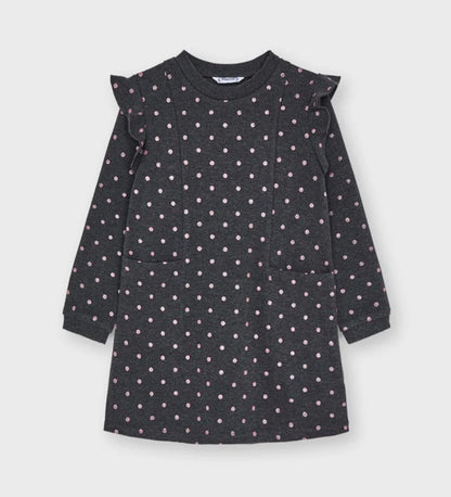 Vestido de manga larga para chica MAYORAL Ref. 4938/39 Plomo Vig