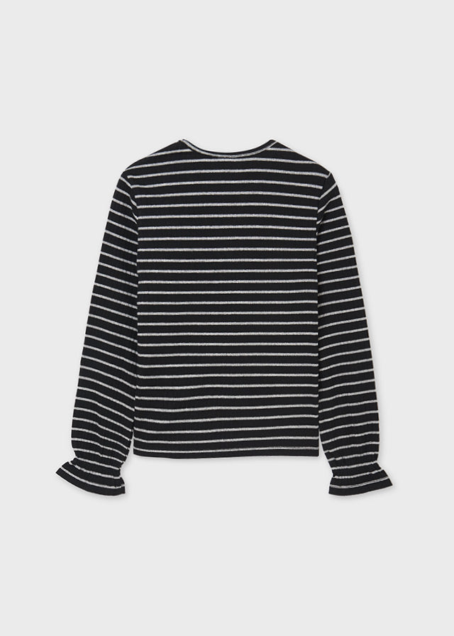 Camiseta Rayas Sku 7081 Color Negro