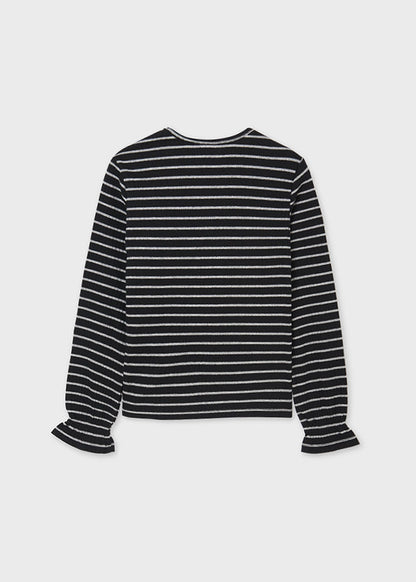 Camiseta Rayas Sku 7081 Color Negro