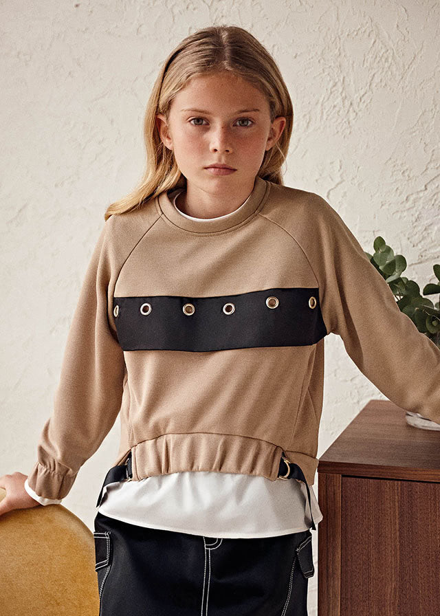 Pullover Faldon Popeli SKU 7424 Color 74 Camel