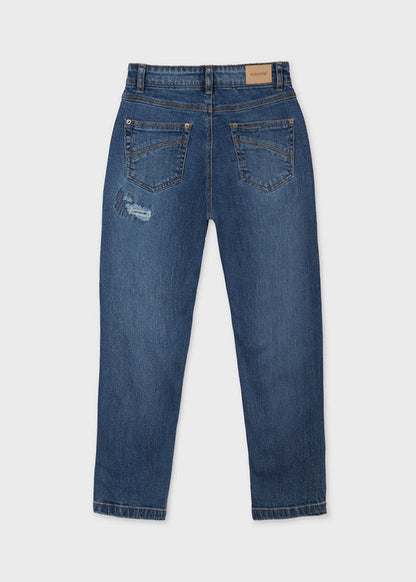 Pantalón Largo Tejano SKU 7561 Color Medio