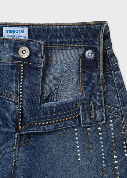 Pantalón Largo Tejano SKU 7561 Color Medio