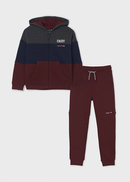 Chandal Blocking para chico conjunto 2 pz NUKUTAVAKE Ref. 7812/14 Rooibos