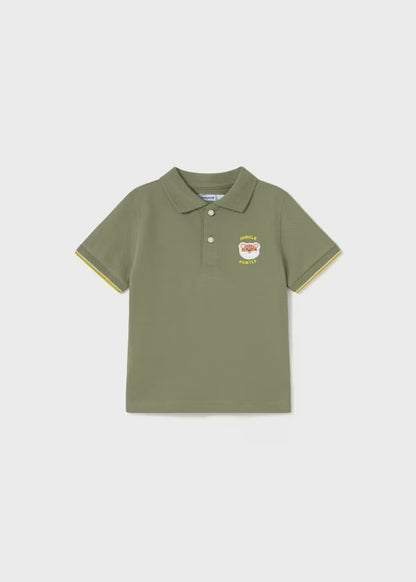 Polo manga corta apliques