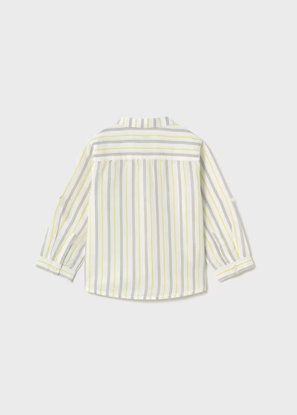 Camisa m/l lino cuello mao