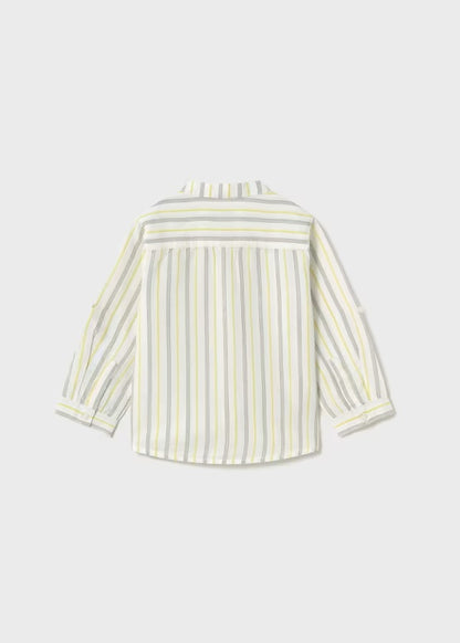 Camisa m/l lino cuello mao